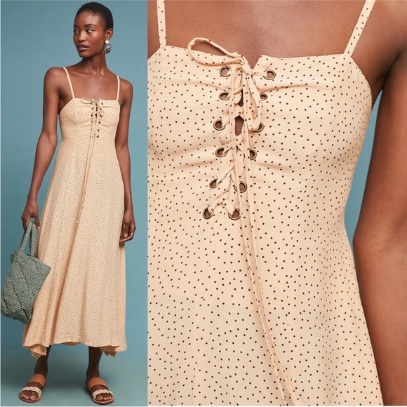 Faithfull the Brand summer polka dot dress. Size 2. Very feminine style. Boho - Picture 2 of 13